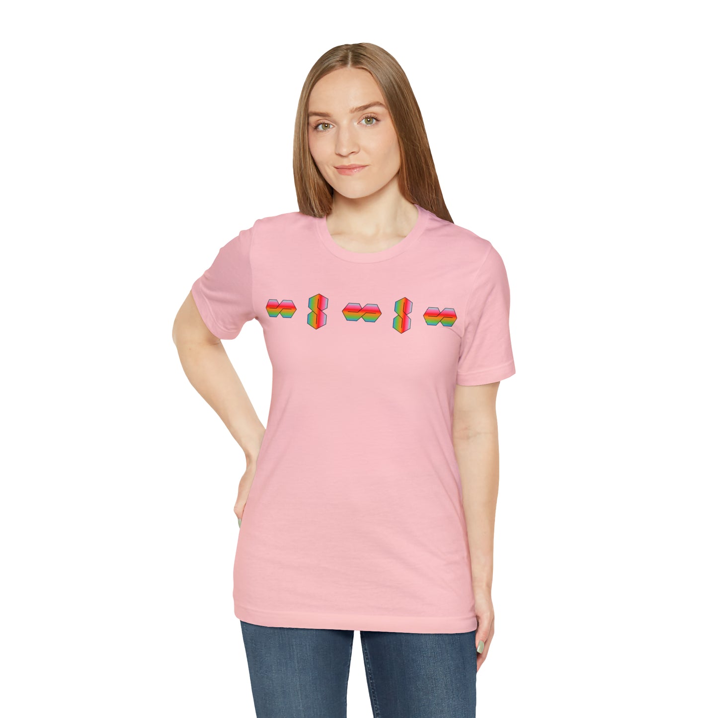 RAINBOW "S" Unisex Jersey Short Sleeve Tee